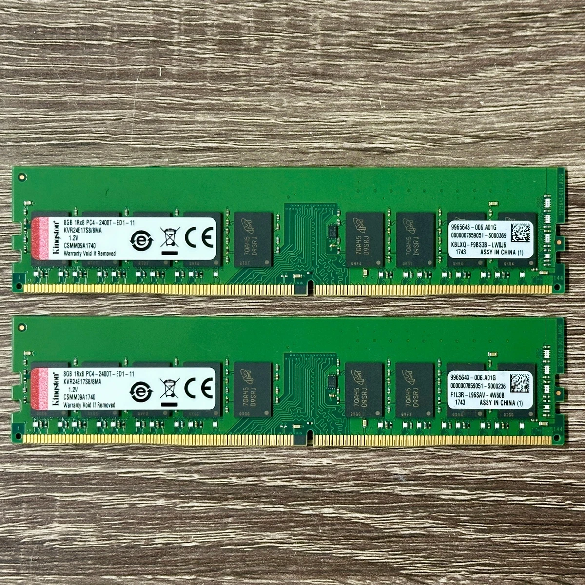Kingston DDR4 SDRAM 8 GB Capacity per Module Memory (RAM) for sale