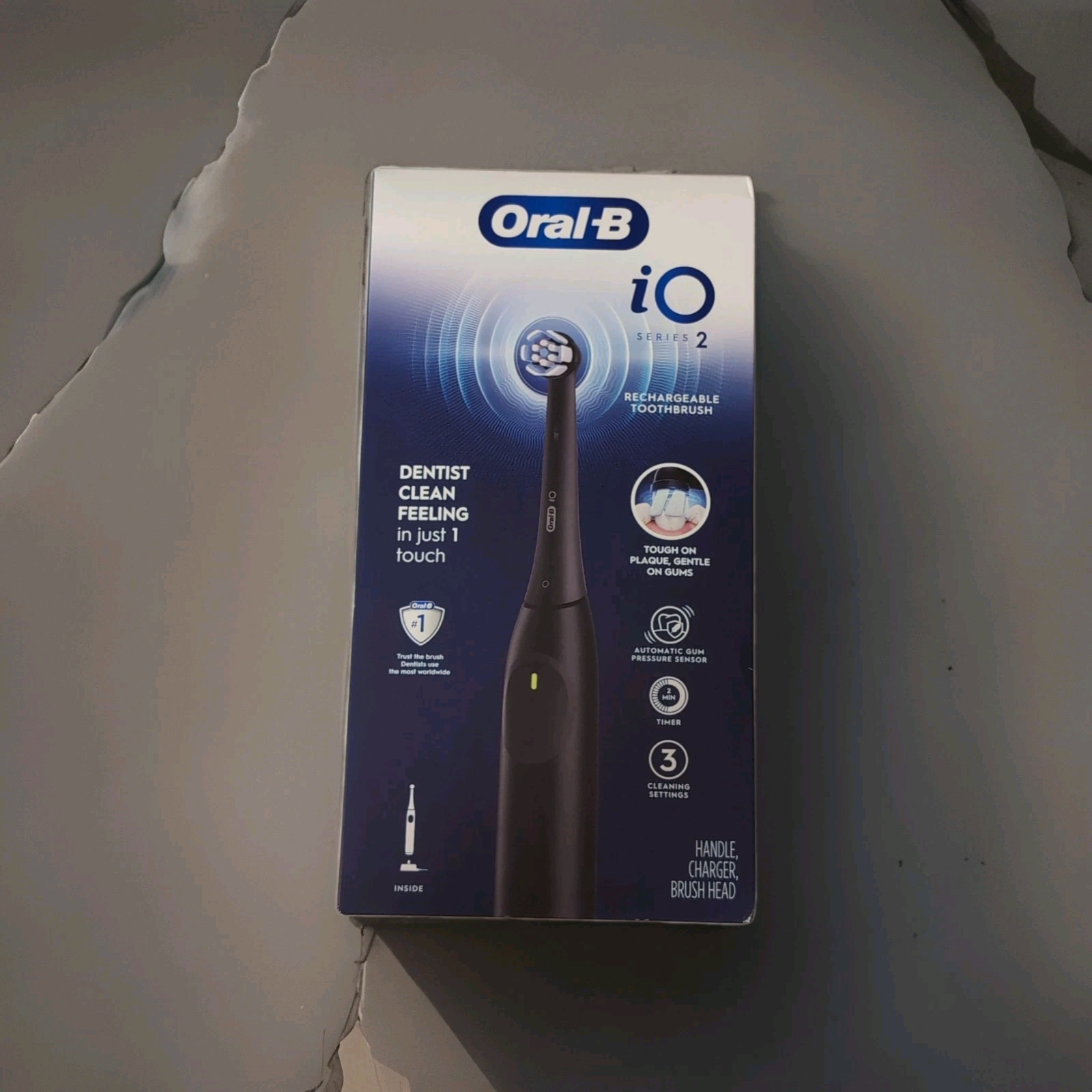 Oral-B iO Series 2 Electric Toothbrush Black Gum Pressure Sensor Timer