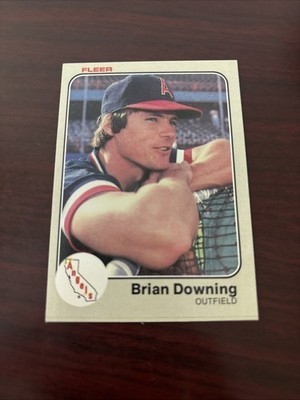 1983 Fleer Brian Downing #86 California Angels