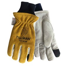 Tillman 1414CW Top Grain Goatskin Winter Drivers Gloves, Medium