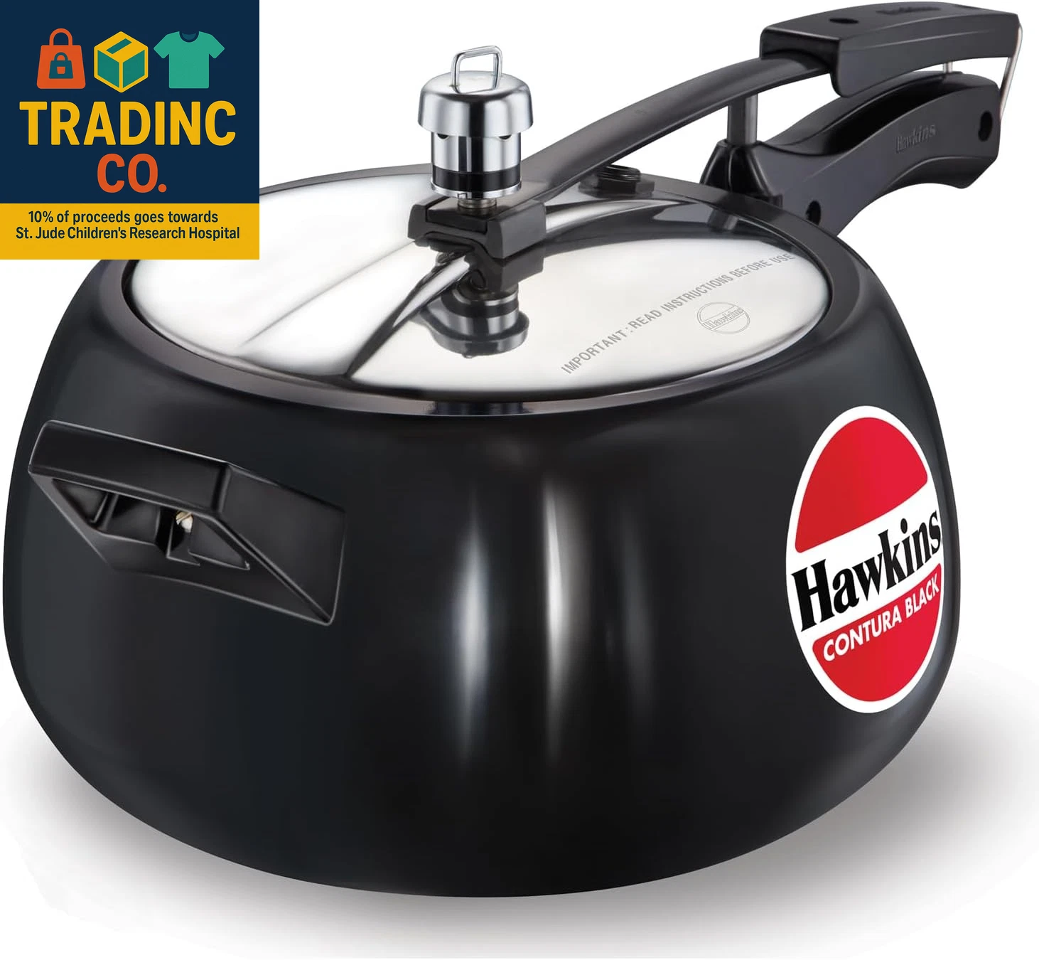 Contura Black Pressure Cooker, 5 Litre, Black (CB50)