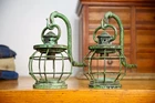 Antique Brass Porch Lights Gothic Arts Crafts Nautical industrial lamp sconce
