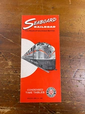 Seaboard Air Line Railroad Condensed Time Tables ~ Effective April 24th, 1960