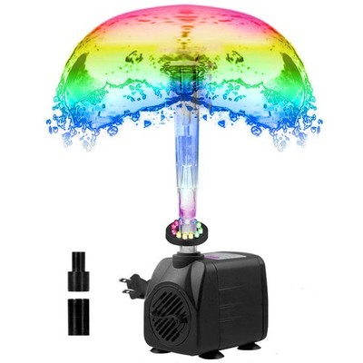 Water Pump with Fountain Kit Spray Head Water Pump for Garden Pond Waterfall ...
