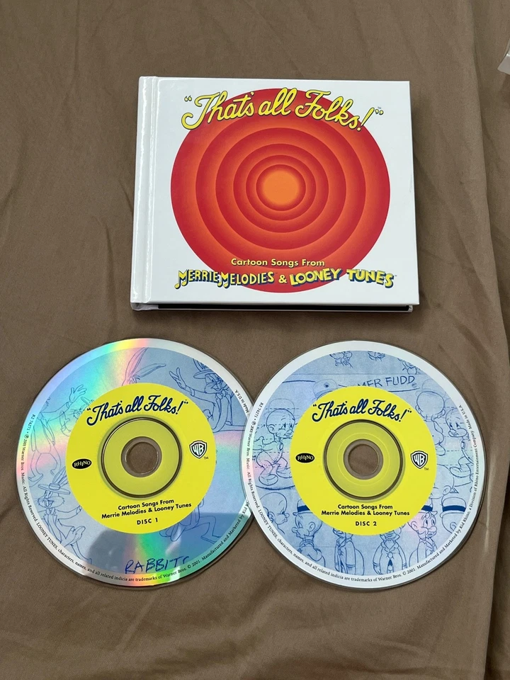 "THAT'S ALL FOLKS!" SONGS FROM MERRIE MELODIES & LOONEY TUNES - 2-CD & Book - Image 3 of 4