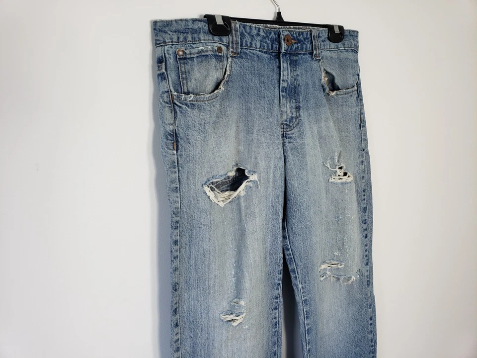 Jeans Bongo para hombre vaqueros desgastados lavado claro pierna recta talla 34/34 Foto 2 de 4