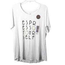 Secret Treasures NWT Women's Espresso Yourself Short Sleeve Pajama Shirt 2X