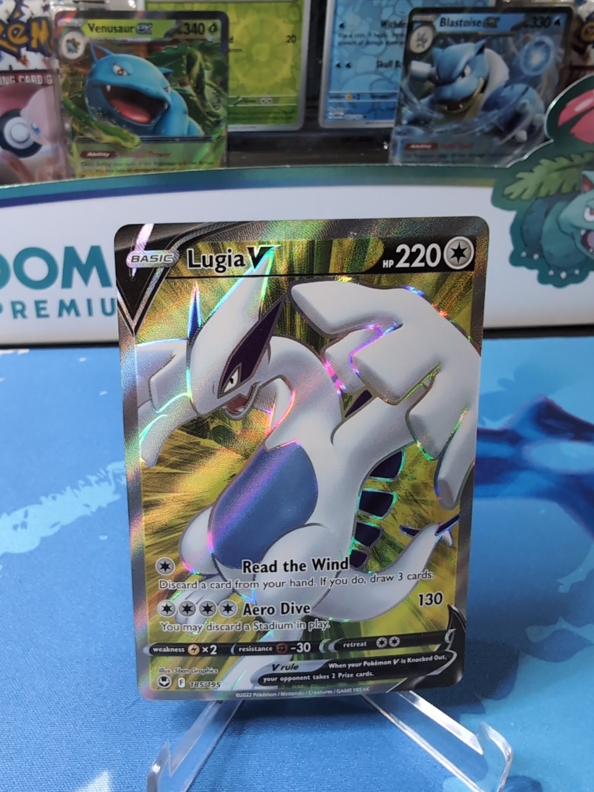 Lugia V - 185/195 - Silver Tempest Full Art - NM - Pokemon