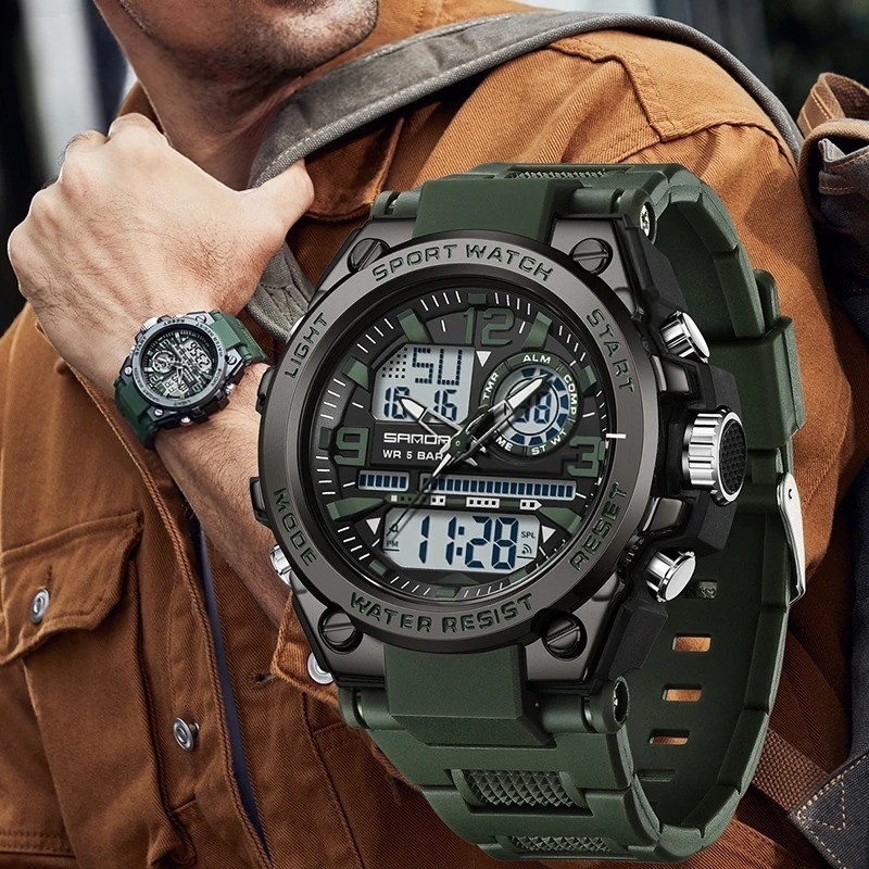 SANDA Men's Waterproof Digital Quartz Sport Fashion Electronic Wrist Watch AUS