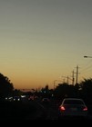 ACEO Original Oil Pastel Art Painting Sunset Sky Landscape Cars Traffic 2.5x3.5 — photo 5