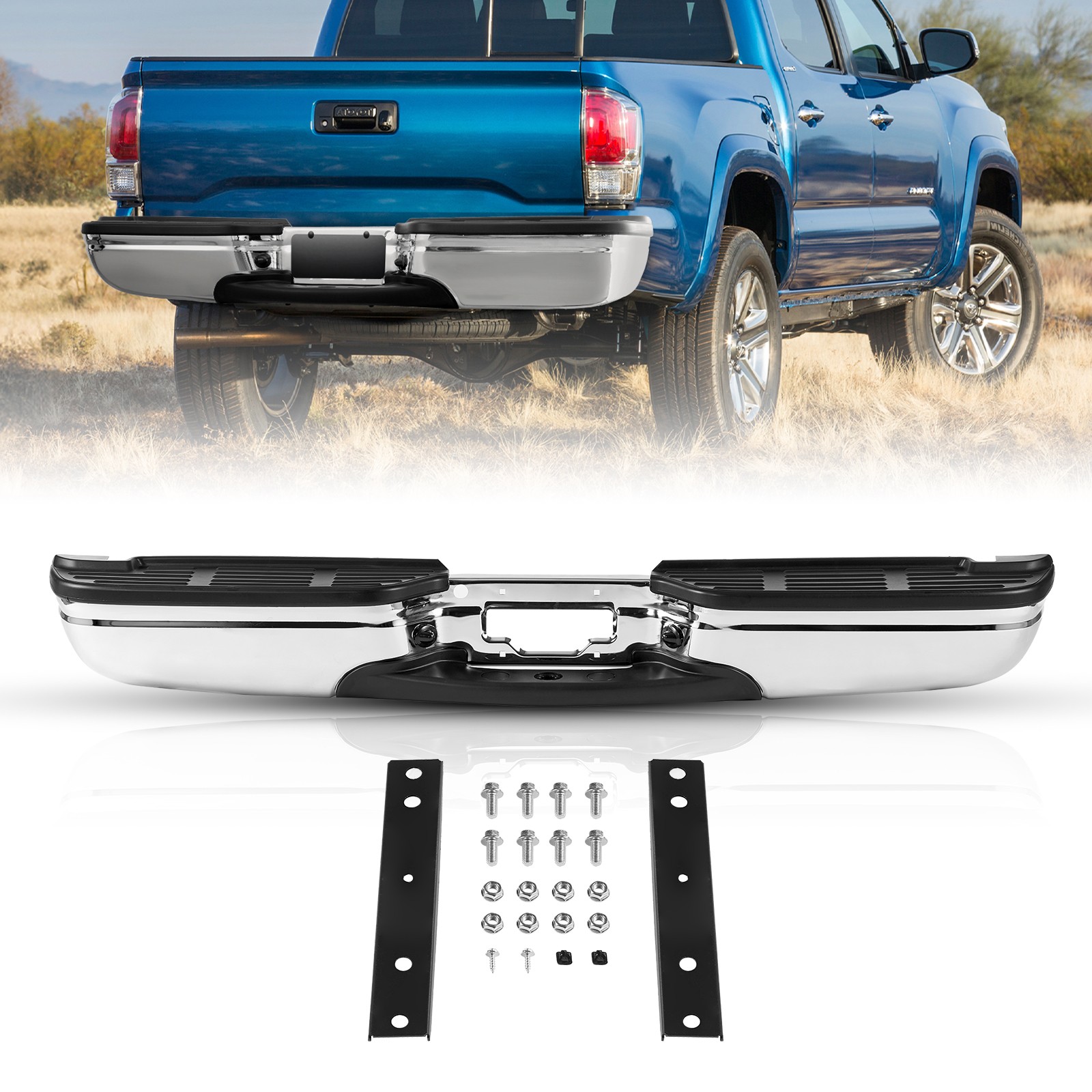 Marchepied arrière VEVOR Ford F250 F350 marchepied de protection pare-chocs pour benne de pick-up