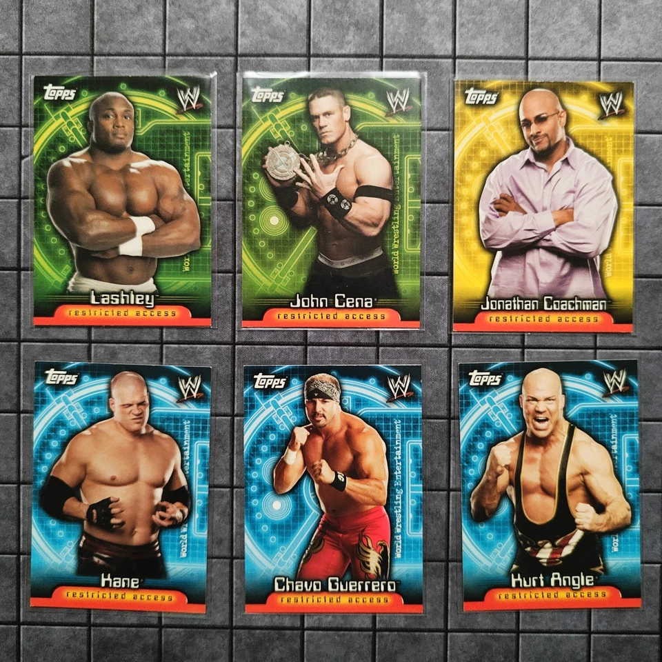 Лот из 26 карт 2006 Topps WWE Insider ограниченный доступ (без дубликатов) - ОТЛИЧНОЕ СОСТОЯНИЕ - Изображение 2 из 4