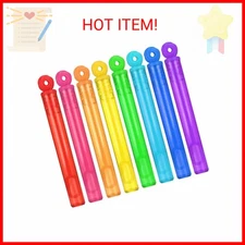 32-Piece 8 Colors Mini Bubble Wands Assortment Party Favors Toys for Kids Child,