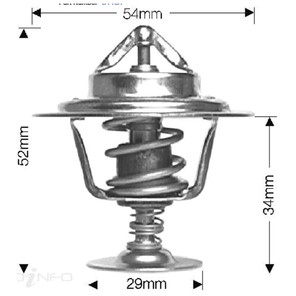 Dayco Thermostat for Mitsubishi Triton ME MF MG MH MJ 4cyl 2.5L 4D56 4D56T 86~96 - image 2 of 2