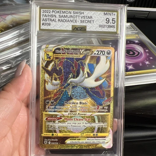 Hisuian Samurott VSTAR - 209/189 - SR -Astral Radiance - Pokémon - AGS 9.5