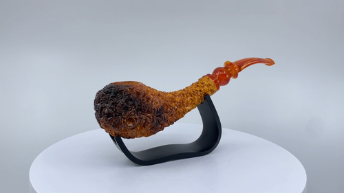 S.Yanik Meerschaumpfeife Calcin Freihandpfeife handgeschnitzt Tabakpfeife - Video 1 von 1