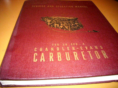 Chandler-Evans CECO 58 CPB-4 Carburetor Service Manual 