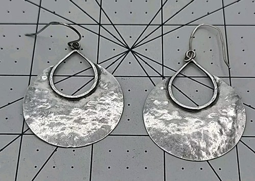 Pendientes colgantes de media luna de plata de ley Silpada - Imagen 1 de 7