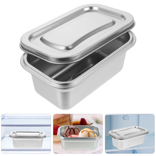 Ice Cream Carton Freezer Food Storage Bin Vented Lid Food Storage