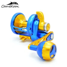 CAMEKOON Conventional Saltwater Reels All Metal Lever Drag Trolling Boat Fishing