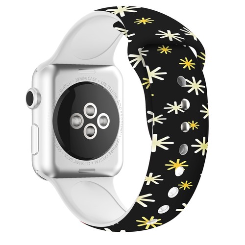 Silicone Straps For Apple Watch Series 6 SE 5 4 3 2 1 Christmas Wristwatch Band - Picture 17 of 157