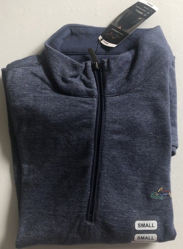 NWT Men’s Navy Blue Small Greg Norman PlayDry 1/4 Zip Golf Pullover