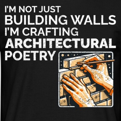 Bricklayer Brick Mason Bricklaying Masonry Construction Funny T-Shirt