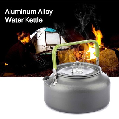 1.2L/0.8L Outdoor Camping Kettle Lightweight Aluminum Camp Tea Coffee Cup B8V2