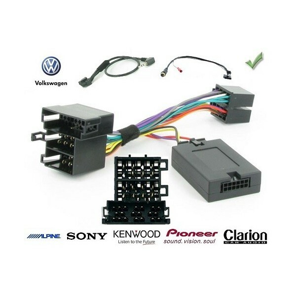 Commande au Volant VW Transporter T5 2004 Connectique ISO pour Clarion Complet