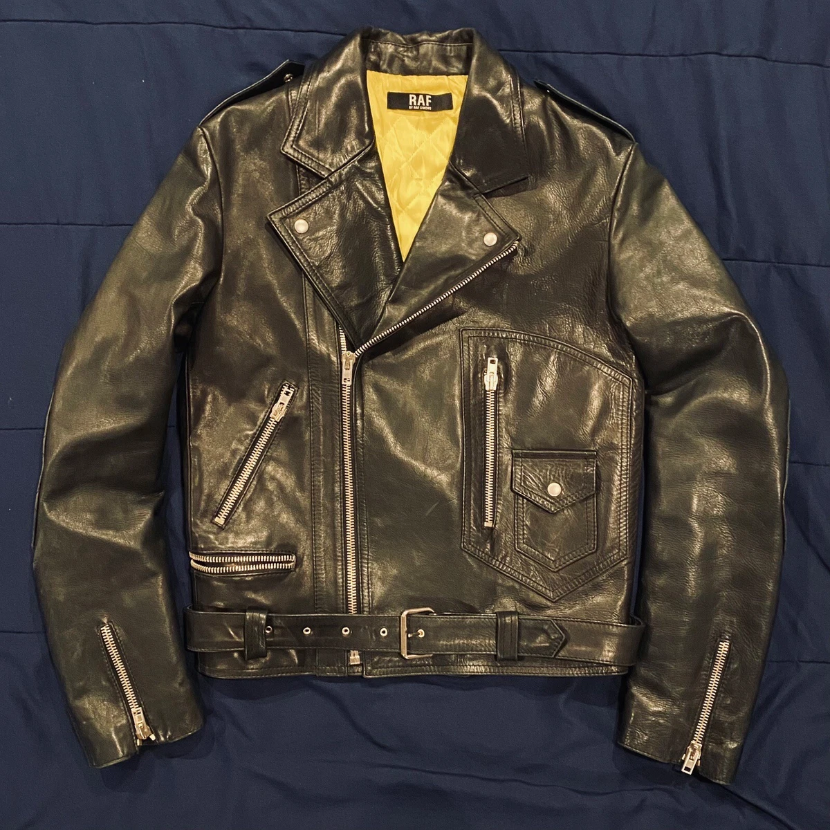Raf simons shop leather jacket