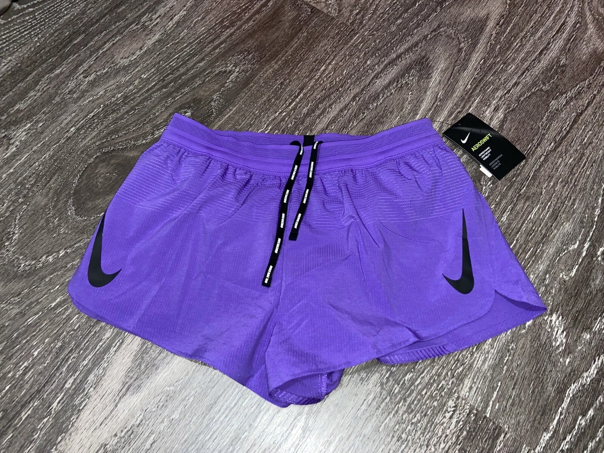 Mens Nike Aeroswift 2&#034; Inch Running Shorts Purple AQ5257-550 NEW | eBay