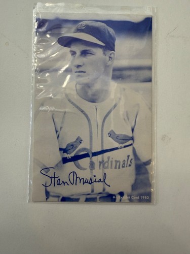 1980 BASEBALL AUSSTELLUNGSKARTE - Stan Musial - St. Louis Cardinals HOF