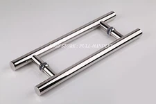 Door Hardware Polished Chrome Pull Handles Bar Pulls Entry Entrance Storefront 