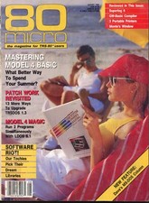 80 Micro Magazine August 1985 TRS-80 Tandy Used