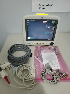GE Dash 4000 Patient Monitor - 2 IBP, Eco2 enabled, Masimo , NellcoSPO2,