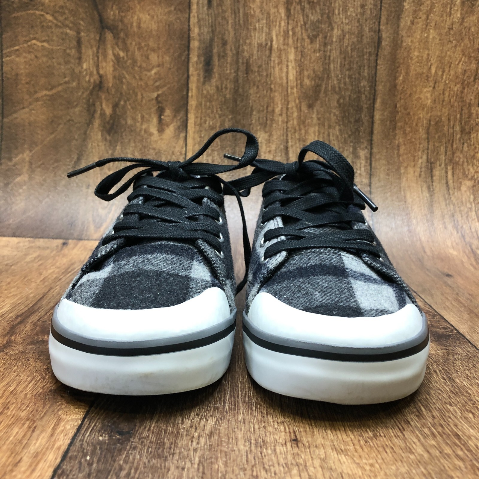 Scarpe KEEN Elsa III donna taglia 7 nere sneakers basse a quadri pizzo LANA INDOSSATE 1X