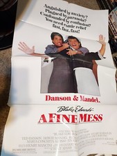 Affiche de film vintage 1985 A FINE MESS Ted Danson Howie Mandel Blake Edwards