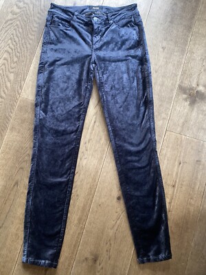 Paige Verdugo Ultra Skinny Blue Velvet Jeans Brand New And