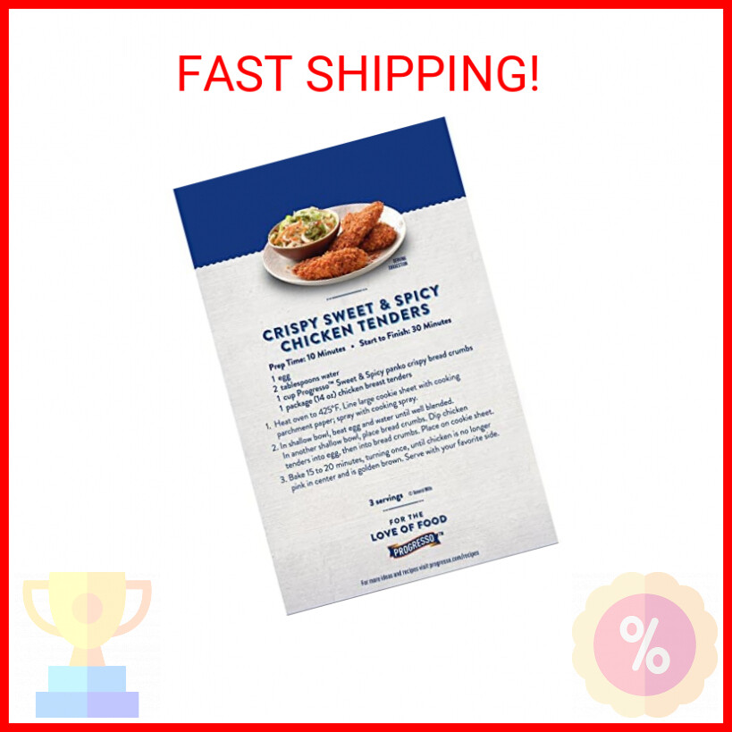 Progresso Sweet & Spicy Panko Crispy Breadcrumbs, 8 Ounce (Pack of 1