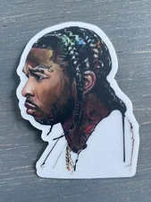 Pop Smoke Vinyl Sticker Art Portrait Very High Quality R.I.P Rare Hip Hop