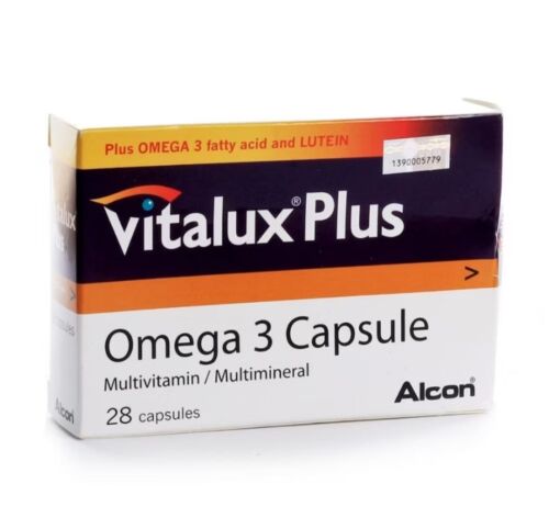 Vitalux Plus Omega-3 Multivitamin / Multimineral 4 boxes x 28's - DHL Express - Picture 5 of 6