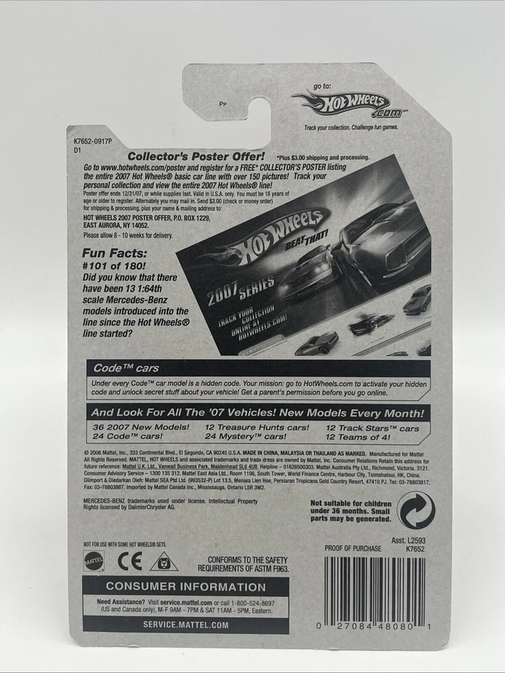 Hot Wheels Mercedes-Benz LOT OF 11 500-E, 560 SEL AMG, 190-E, CLK DTM, 1/64 - Image 3 of 4