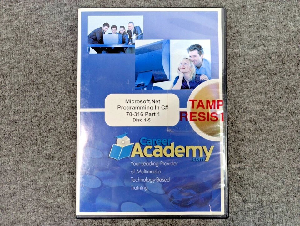 Career Academy Microsoft MSCE Training Software CD-ROM Lot Visual Studio C# SQL - Image 4 of 4