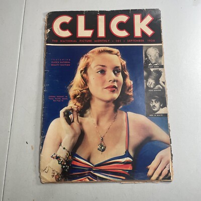 Click Magazine Vol. 1 #8 -- September 1938 Beauty Section **Read for Condition**