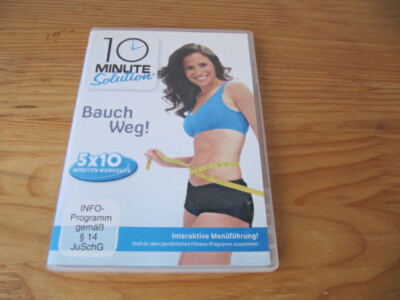 DVD 5x 10 Minute Solution Power Workouts Fitness Pilates Fatburner Bauch Spezial