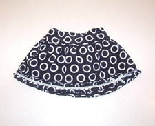 Infant Girls The Children's Place Black White Polka Dot Cotton Skirt 18 Months