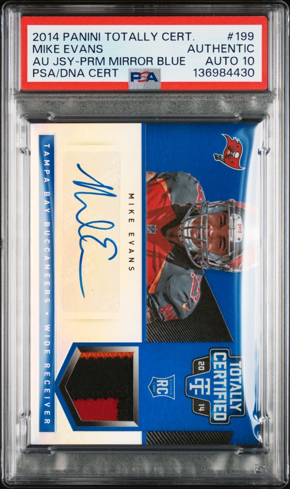 💥2014 Certified Mike Evans Rookie RC GAME WORN RPA Bucs SSP /10 PSA 10 Auto!!💥 view 2