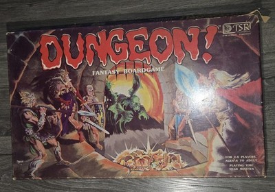 TSR Dungeon! Board Game 1981 VINTAGE - 99% COMPLETE W/INSERTS GREAT CONDITION!