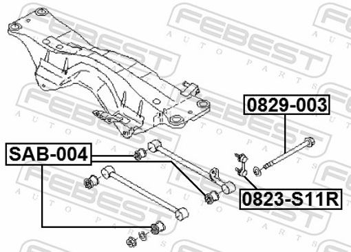 Fits FEBEST 0829-003 CAMBER ADJUSTING ECCENTRIC BOLT