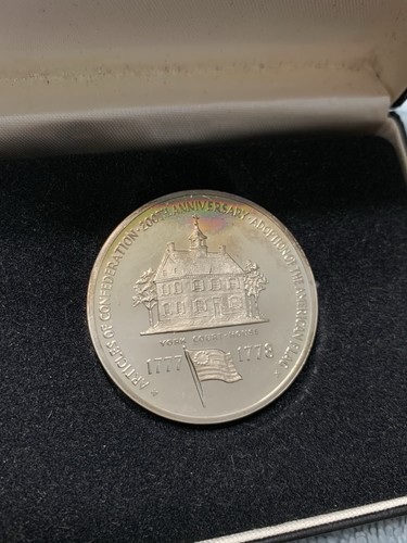 (2) 1978 Valley Forge US Capitol Historical Society Silver US Mint Medals - Picture 7 of 8